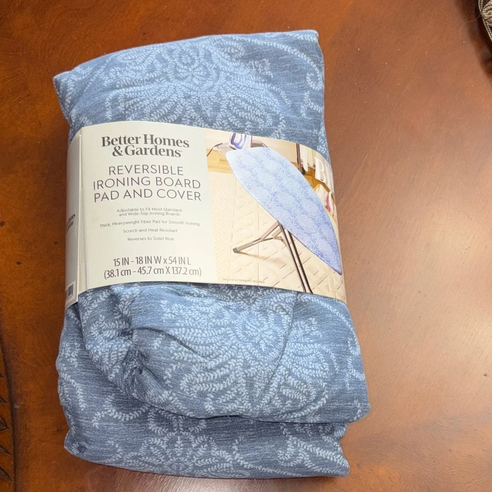 Better Homes And Gardens Blue Reversible Ironing Board Pad & Cover